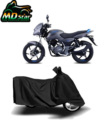 Mdstar Waterproof Two Wheeler Cover for Bajaj(Pulsar 125, Black)