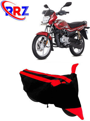 RRZ Waterproof Two Wheeler Cover for Bajaj(Platina 100 DTS-i, Black, Red)
