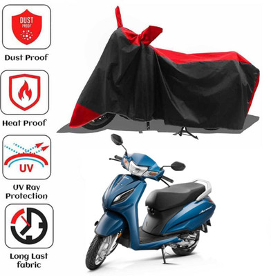 AIKOZIYA Two Wheeler Cover for Honda(Activa 6G, Red, Black)