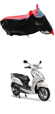 VESMEI Two Wheeler Cover for Ampere(Magnus Pro, Red)
