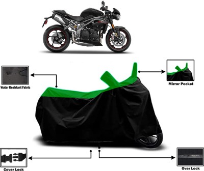 Amexride Two Wheeler Cover for Triumph(Speed Triple BS6, Green)