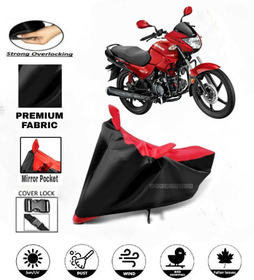 AutoGalaxy Waterproof Two Wheeler Cover for Hero(Glamour Blaze, Red)