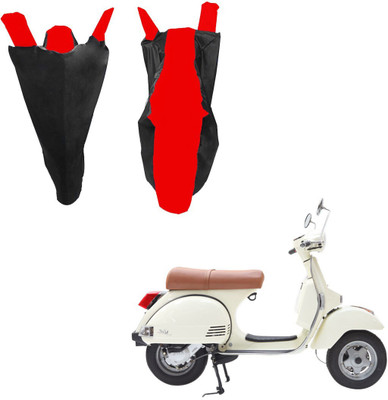 RiderShine Waterproof Two Wheeler Cover for LML(Star Euro 200, Black, Red)