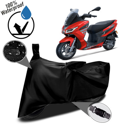 ROYAL AUTO MART Waterproof Two Wheeler Cover for Aprilia(Black)