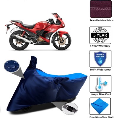 MISSION COLLECTION Waterproof Two Wheeler Cover for Hero(Karizma ZMR, Blue)