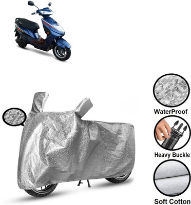 PAGORA Waterproof Two Wheeler Cover for Okinawa(Ridge, Silver)