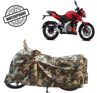ROYAL AUTO MART Waterproof Two Wheeler Cover for Bajaj(Pulsar 250, Green, Multicolor)