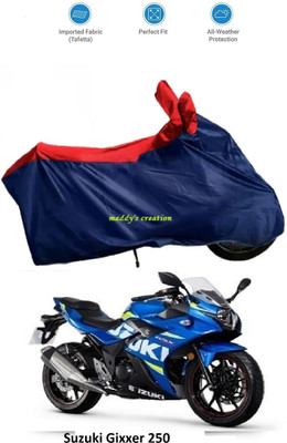 maddy's creation Waterproof Two Wheeler Cover for Suzuki(Gixxer 250, Multicolor)