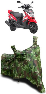 ATBROTHERS Waterproof Two Wheeler Cover for Yamaha(Ray Z, Multicolor, Green)