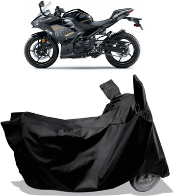 Amexride Two Wheeler Cover for Kawasaki(Ninja 650 BS6, Black)