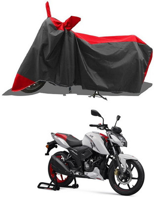 PAGORA Waterproof Two Wheeler Cover for TVS(Apache RTR 160, Red, Black)