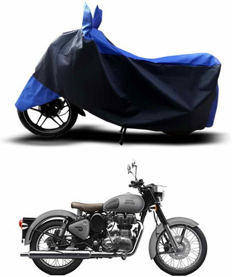 ANTHUB Waterproof Two Wheeler Cover for Royal Enfield(Bullet 350, Blue)