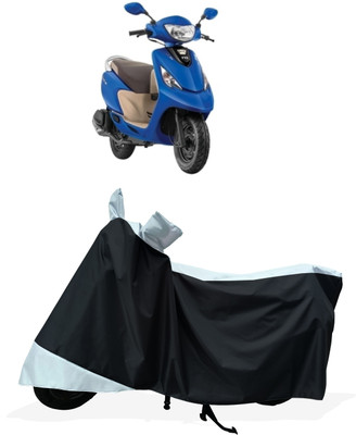 Tricway Two Wheeler Cover for TVS(Scooty Zest 110 BS6, White)