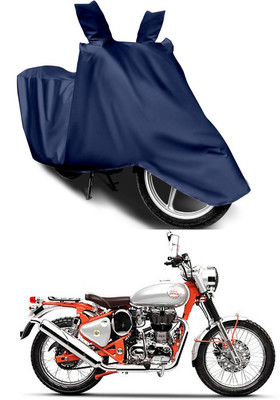 Mdstar Waterproof Two Wheeler Cover for Royal Enfield(Bullet Trials 350, Blue)