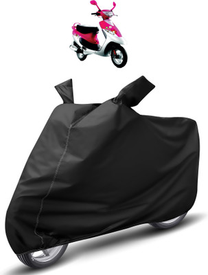 Auto Hub Waterproof Two Wheeler Cover for TVS(Scooty Pep Plus, Black)