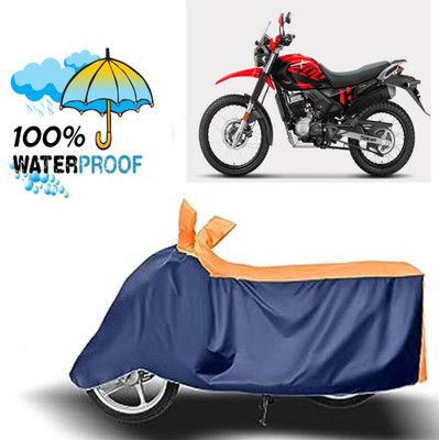 ROYAL AUTO MART Waterproof Two Wheeler Cover for Hero(Xpulse 200T, Blue, Orange)