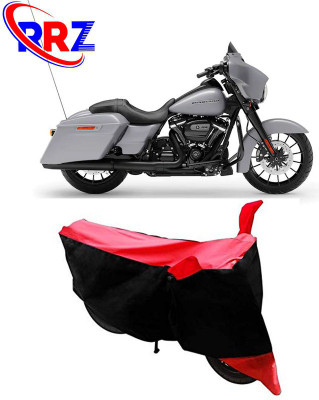 AutoGalaxy Waterproof Two Wheeler Cover for Harley Davidson(Street Glide Special, Black, Red)