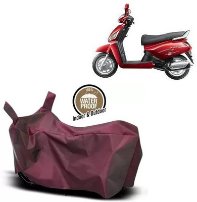 OliverX Waterproof Two Wheeler Cover for Mahindra(Gusto 125 BS6, Maroon)
