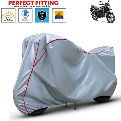 Auto Udaan Waterproof Two Wheeler Cover for Universal For Bike(SP 125, Silver, Red)