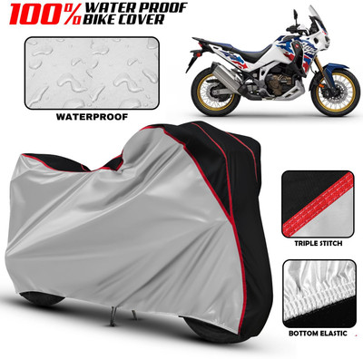 xodi Waterproof Two Wheeler Cover for Hero(Africa Twin, Silver, Black, Multicolor)