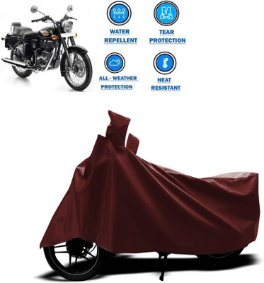 KEDIT Two Wheeler Cover for Royal Enfield(Bullet 350, Maroon)