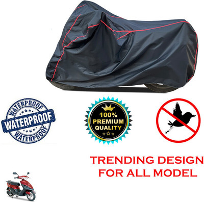 THE REAL ARV Waterproof Two Wheeler Cover for Avon(E Scoot, Black)