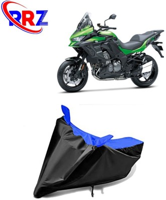 RRZ Waterproof Two Wheeler Cover for Kawasaki(Versys 1000, Black, Blue)