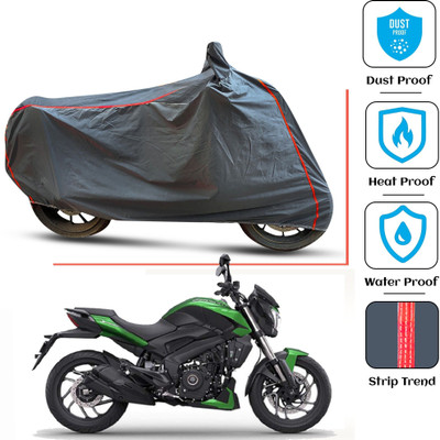 FAMEXON Waterproof Two Wheeler Cover for Bajaj(Dominar, Grey)