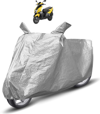 MOCKHE Waterproof Two Wheeler Cover for TVS(Ntorq 125, Silver)