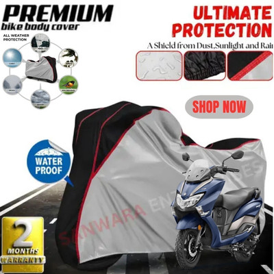 Shiv Kanha Waterproof Two Wheeler Cover for Suzuki(Burgman Street, Silver)