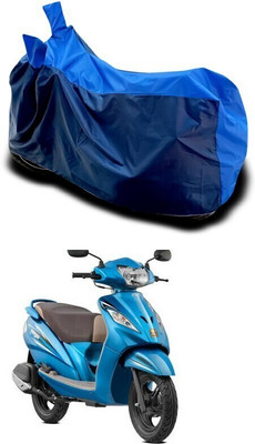 DeepShakshi AUTOMOTIVE Waterproof Two Wheeler Cover for TVS(Wego, Blue)