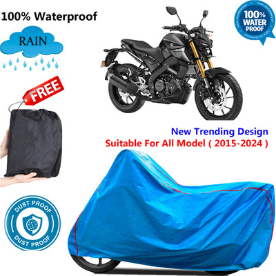 OliverX Waterproof Two Wheeler Cover for Yamaha(MT 15 New, Blue)