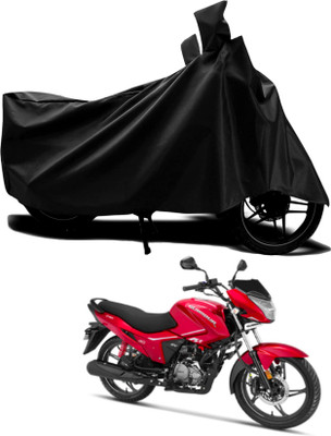 AASHTIK MART Two Wheeler Cover for Hero(Glamour FI, Black)