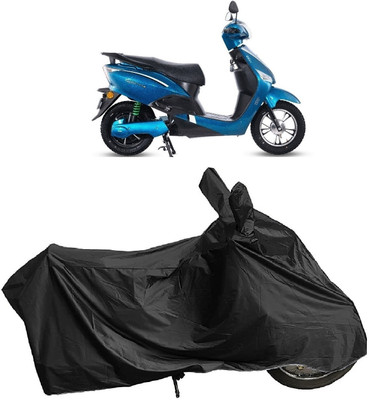 MMSSTAR Waterproof Two Wheeler Cover for Hero(Electric Optima, Black)