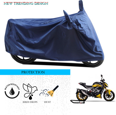 GOSHIV-car and bike accessories Waterproof Two Wheeler Cover for TVS(Apache RTR 310, Blue)