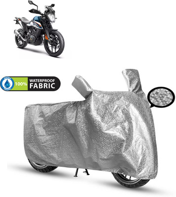CODOKI Waterproof Two Wheeler Cover for KTM(250 Duke BS6, Silver)