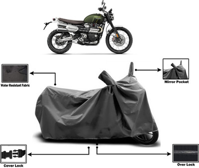 Amexride Two Wheeler Cover for Triumph(Scrambler 1200, Grey)