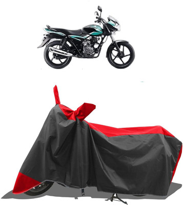 KEDIT Two Wheeler Cover for Bajaj(Discover 100 DTS-i, Red, Black)