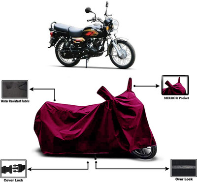 Amexride Two Wheeler Cover for TVS(Max 4R, Maroon)