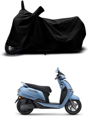 KEDIT Two Wheeler Cover for TVS(iQube Electric, Black)
