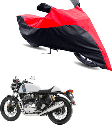 Motodreka Two Wheeler Cover for Royal Enfield(Continental GT, Red, Black)