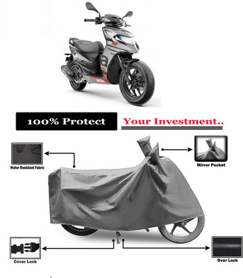 Amexride Two Wheeler Cover for Aprilia(SR 125, Grey)