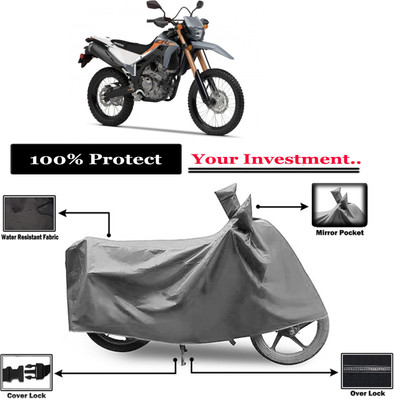 Amexride Two Wheeler Cover for Honda(CRF 250 L, Grey)