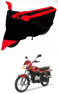 AutoGalaxy Waterproof Two Wheeler Cover for Bajaj(Platina, Red, Black)