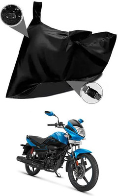 KEDIT Two Wheeler Cover for Hero(Splendor I Smart, Black)