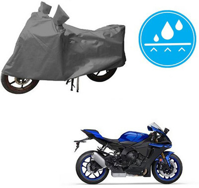 DeepShakshi AUTOMOTIVE Waterproof Two Wheeler Cover for Yamaha(YZF R1, Grey)