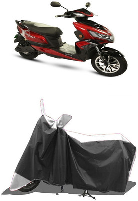 SUGASHRI Waterproof Two Wheeler Cover for Okinawa(i-Praise, White, Black)