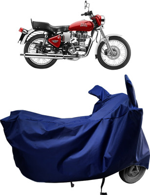 Amexride Two Wheeler Cover for Royal Enfield(Electra 4S, Blue)