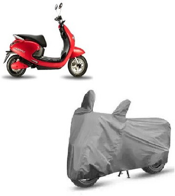 Tritika Waterproof Two Wheeler Cover for Evolet(Polo BS6, Grey)