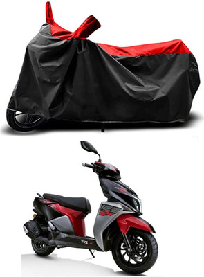 KEDIT Two Wheeler Cover for TVS(NTORQ, Red, Black)
